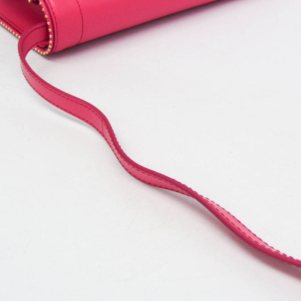 Salvatore Ferragamo Vara FZ-21 O001 Women's Leather Shoulder Bag Pink — Like New