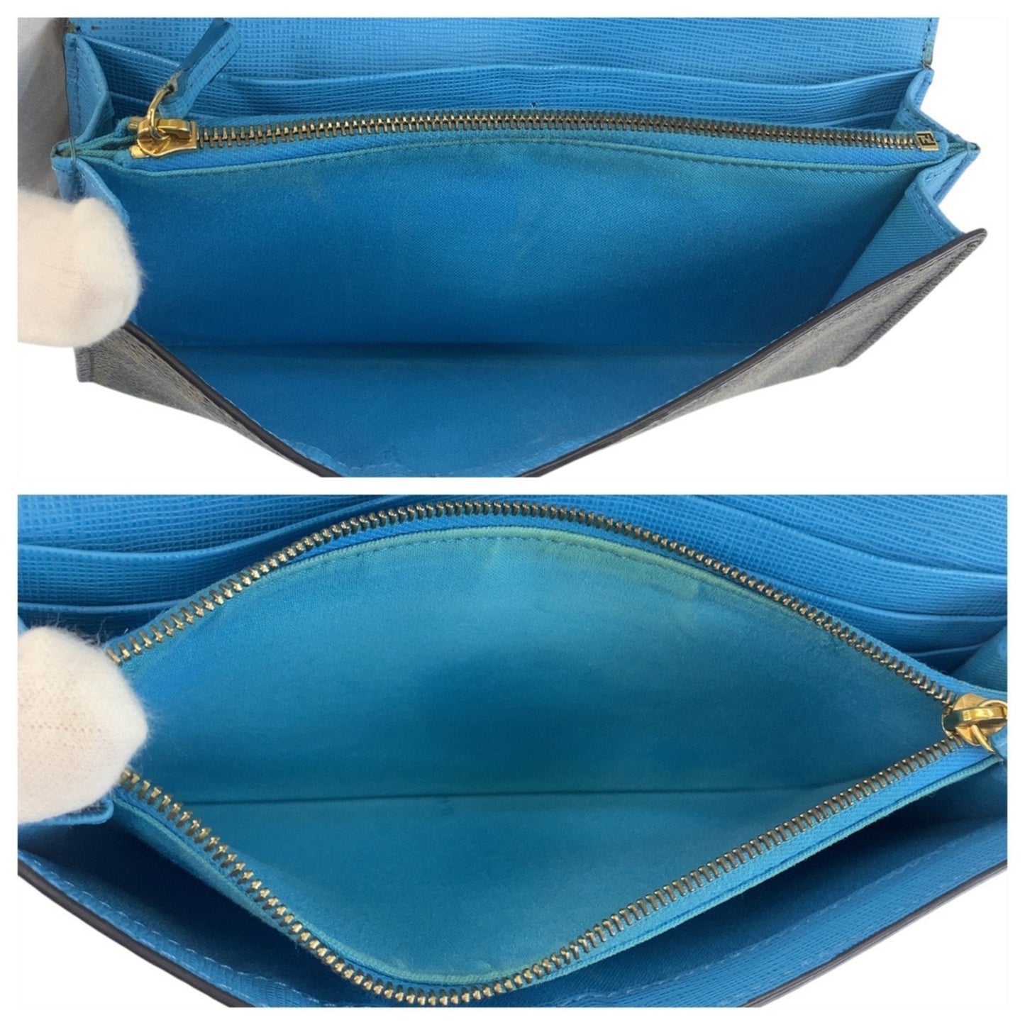 FENDI Zucca Brown with Gold Hardware 8M0340 Long Wallet for Women 506473