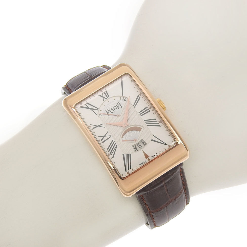 Piaget Rectangle à l'Anciennes XL G0A33062 Silver Dial 18K Pink Gold/Leather 2026/01 Automatic — Like New