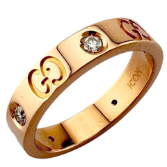 Gucci Icon Diamond Ring, 18K Gold Ring for Women, GUCCI — Like New