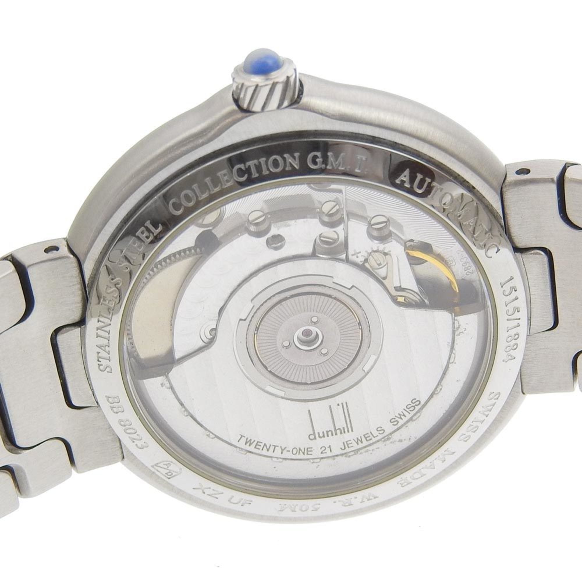 Dunhill Millennium GMT Watch 1844 Limited Edition BB8023 Stainless Steel Automatic White Dial Ladies I120224036 — Very Good