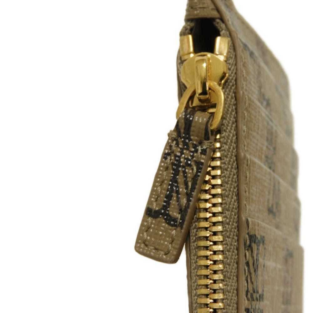 Balenciaga coin case, cash fragment strap, BB logo, card unused, new beige, 594548 210DA 2762, men's wallet — New - Store Return