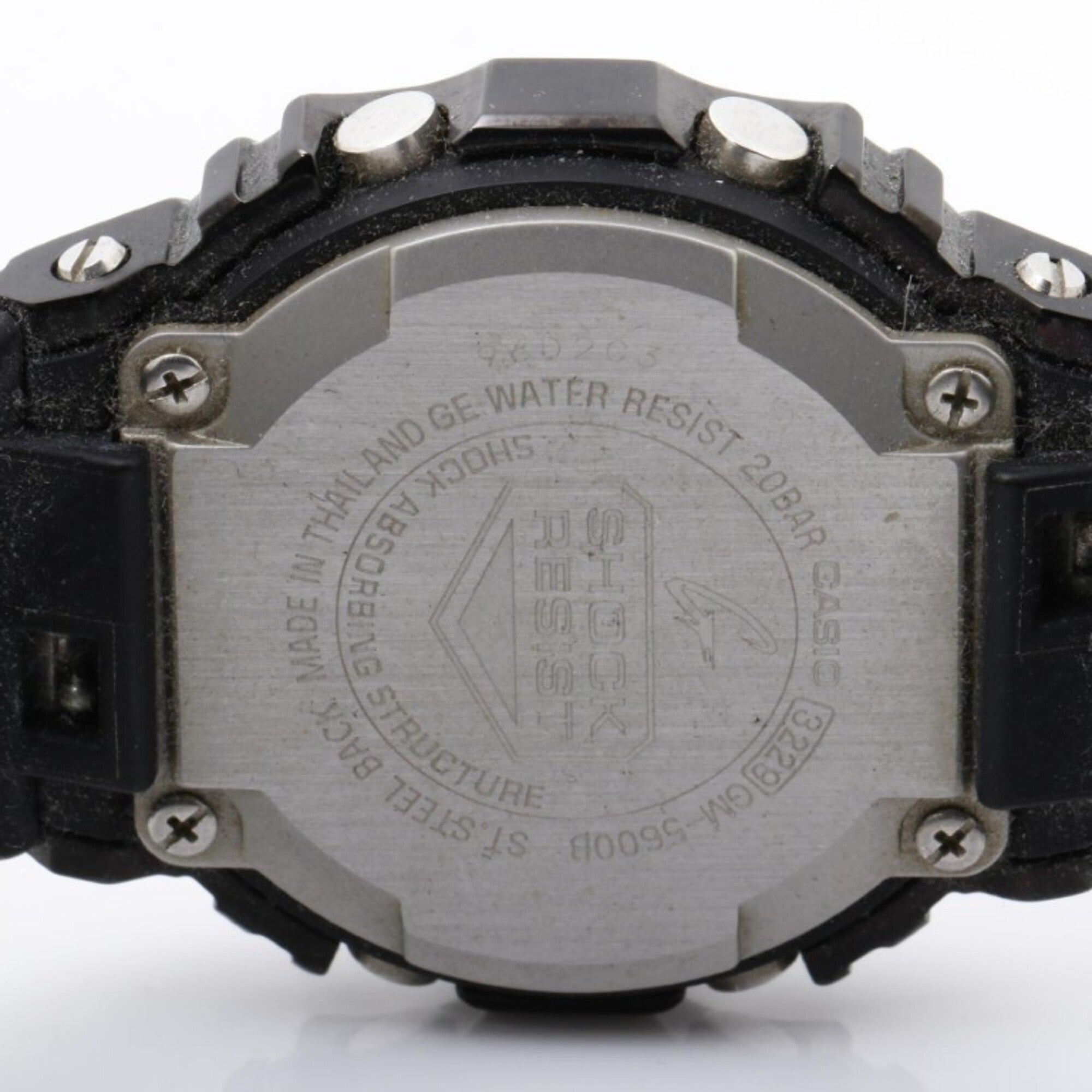 CASIO G-SHOCK DIGITAL 5600 SERIES GM-5600B-1JF Black Stainless Steel Resin Men's Watch — Good