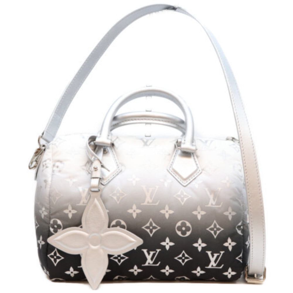 LOUIS VUITTON M11848 LVSKI LV Snow Speedy Bandoulière 25 Shoulder Bag, Silver, Silver Hardware, Men's — Like New