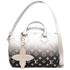 LOUIS VUITTON M11848 LVSKI LV Snow Speedy Bandoulière 25 Shoulder Bag, Silver, Silver Hardware, Men's — Like New