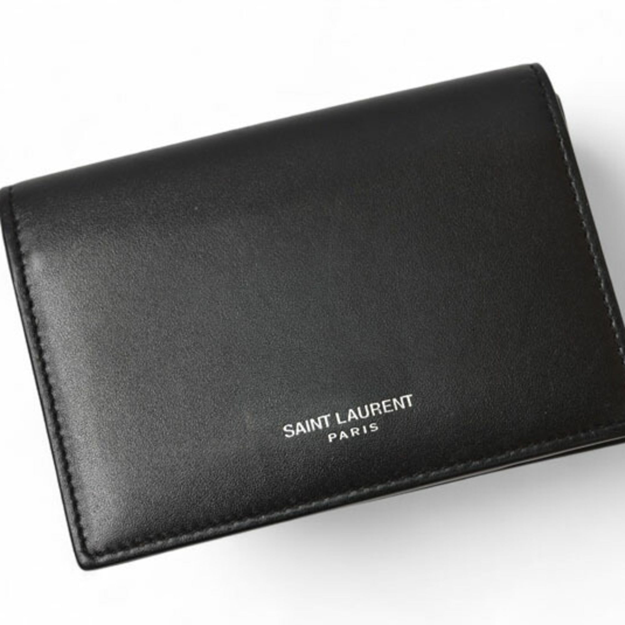 Saint Laurent coin case, card SAINT LAURENT holder, black, 469338