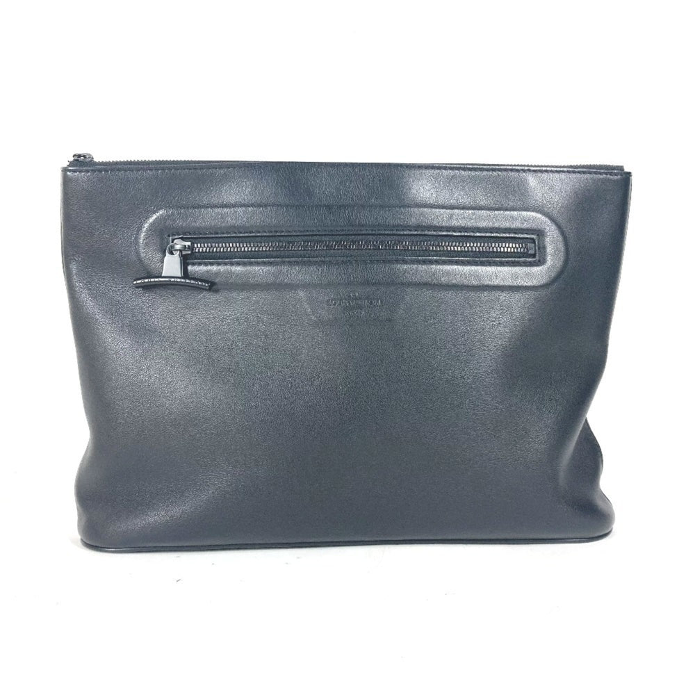LOUIS VUITTON M63268 Dark Infinity Pochette Cosmos Pouch Clutch Bag Leather Men's Black — Like New