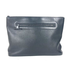 LOUIS VUITTON M63268 Dark Infinity Pochette Cosmos Pouch Clutch Bag Leather Men's Black — Like New