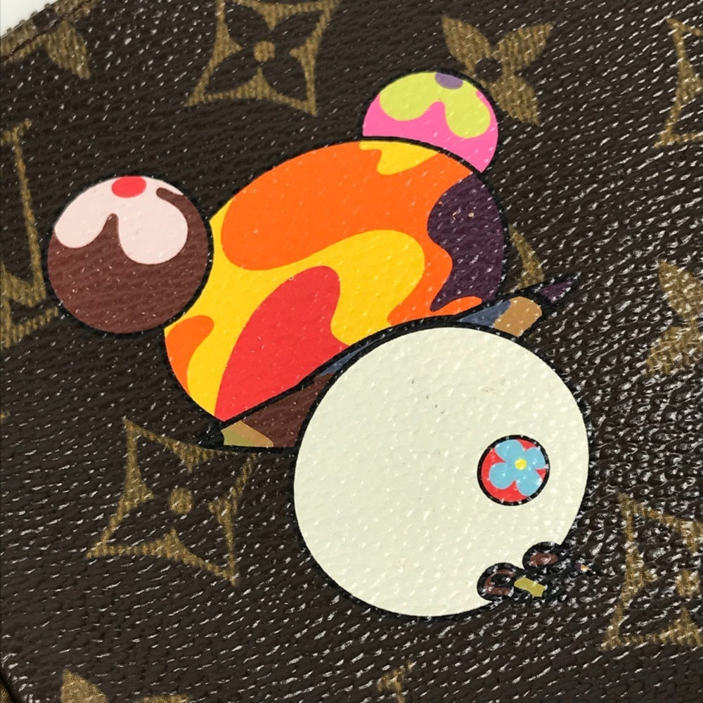 LOUIS VUITTON M51981 Monogram Panda Takashi Murakami Pochette Accessoires Bag Accessory Pouch Handbag Shoulder Canvas Women's Brown — Like New