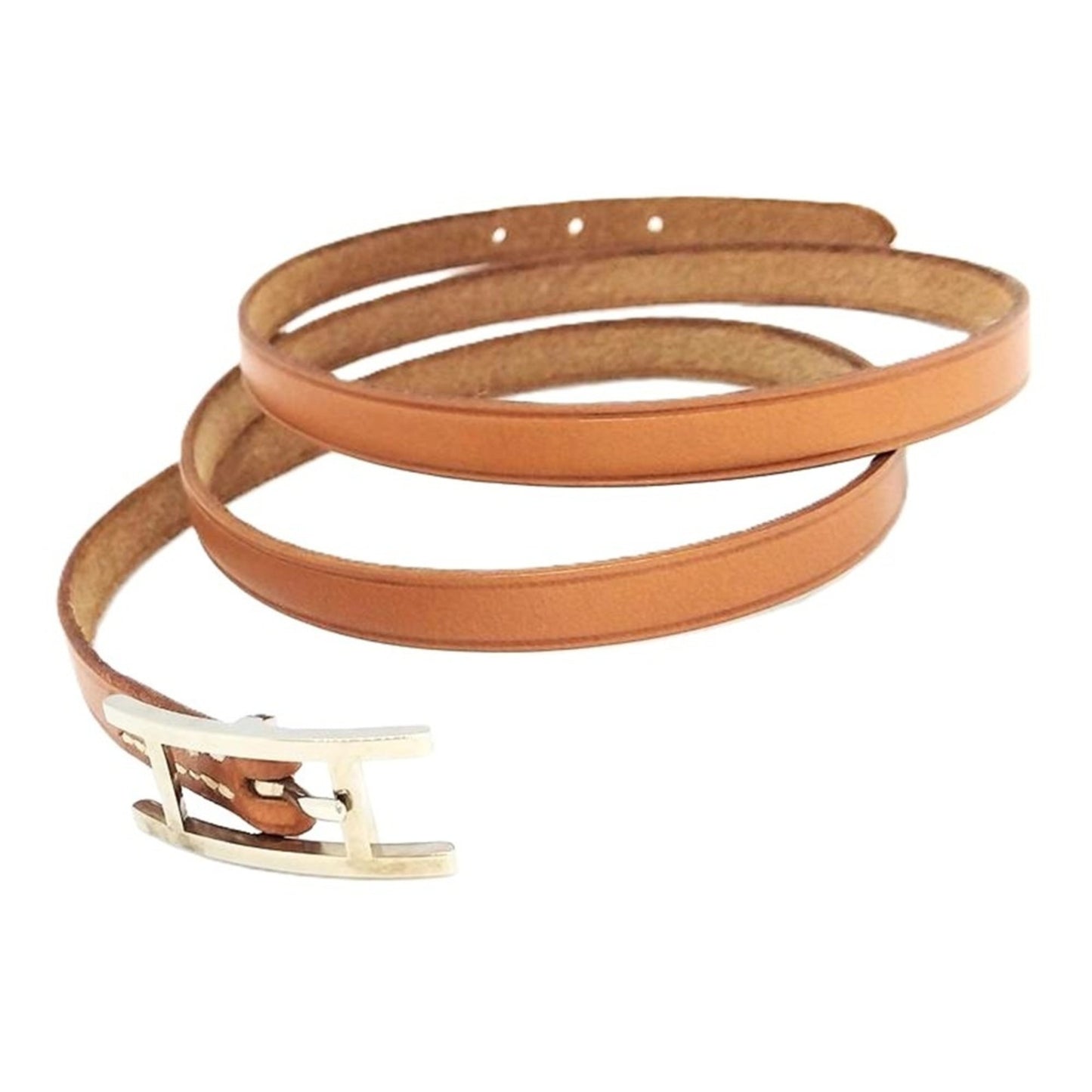 Hermes Hermès B-Api Double Tour 4-Strand Bracelet, Brown, E Stamp