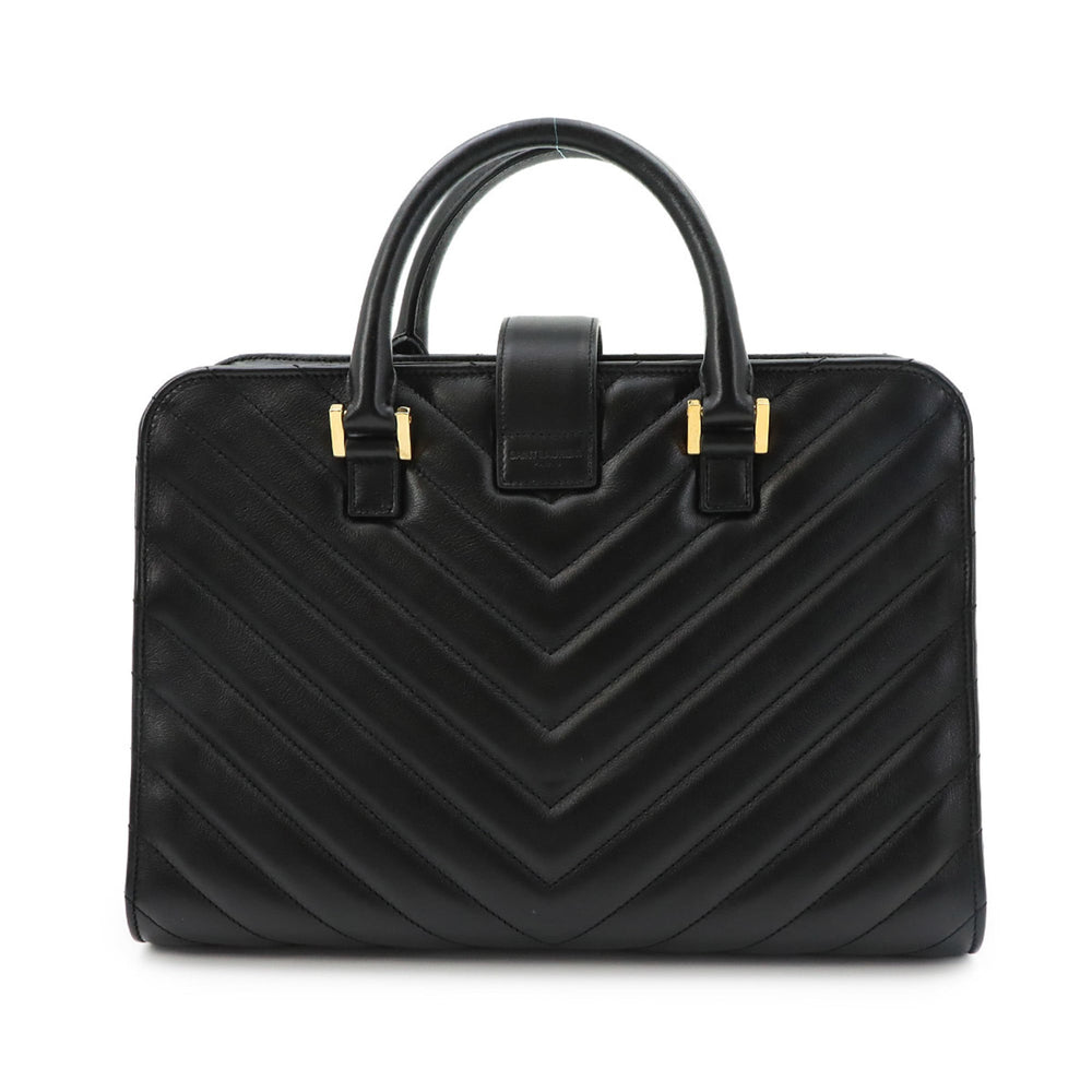 Saint Laurent Cabas 2-way Hand/Shoulder Handbag, Leather, Black, 357397 — Like New