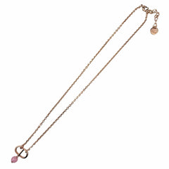 Christian Dior DIOR N1390PTCPL Petit CD 1P Diamond Resin Pearl Necklace Rose Gold with Box and Dust Bag for Women — Like New