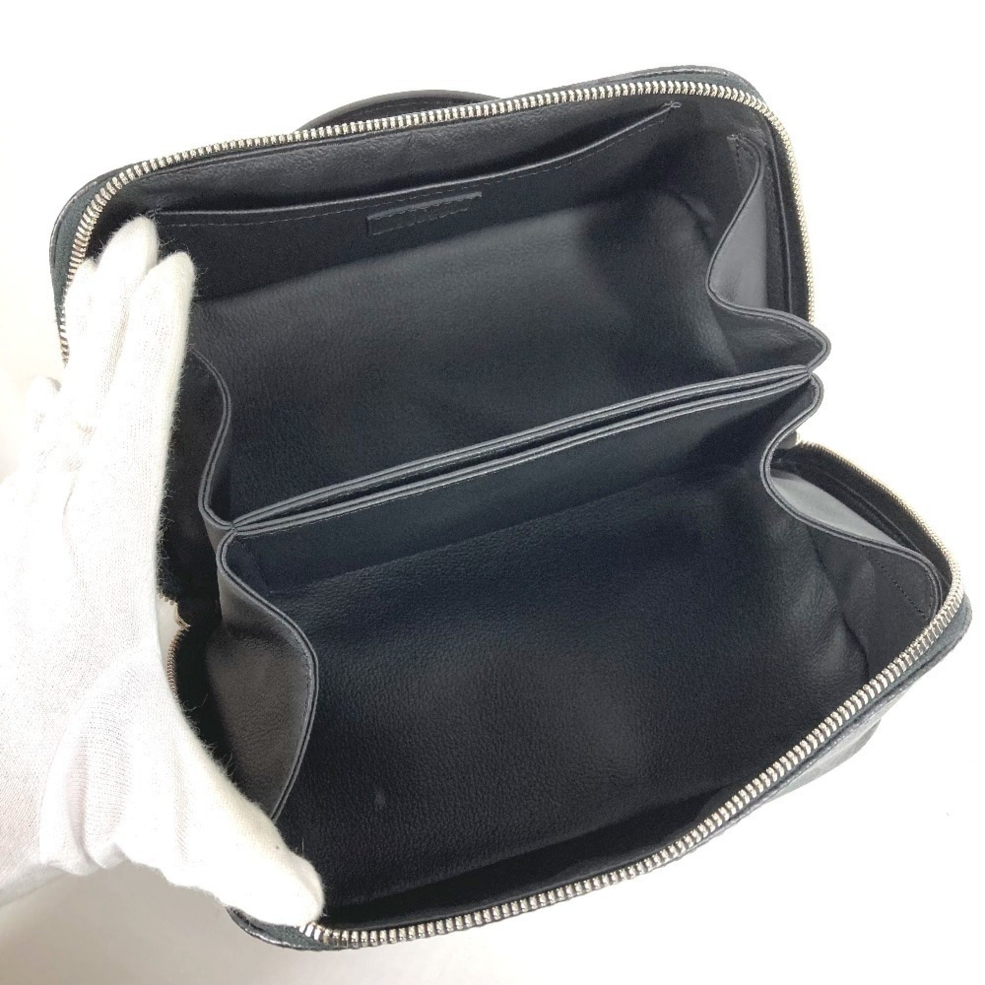 LOUIS VUITTON M11508 Monogram Eclipse Toiletry Bag, Pouch, Second Clutch Handbag, Canvas, Men's, Black — Like New