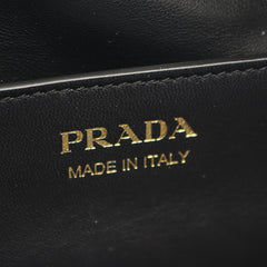 Prada Demi Lune Large Shoulder Bag/Handbag, Leather, Women's, Black — New - Store Return