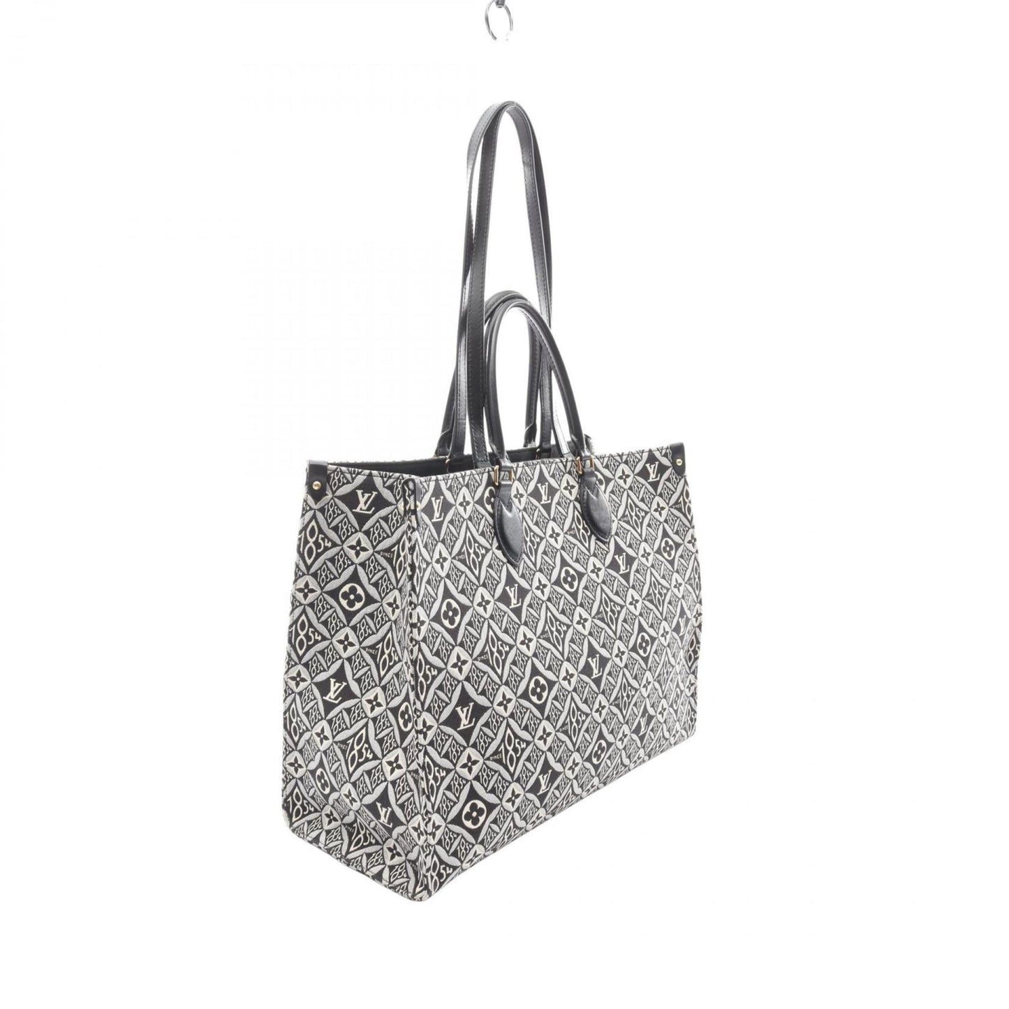 Louis Vuitton On the Go GM Since 1854 Tote Bag, Canvas and Leather with Monogram Jacquard, Women's, Gray Black, M57207