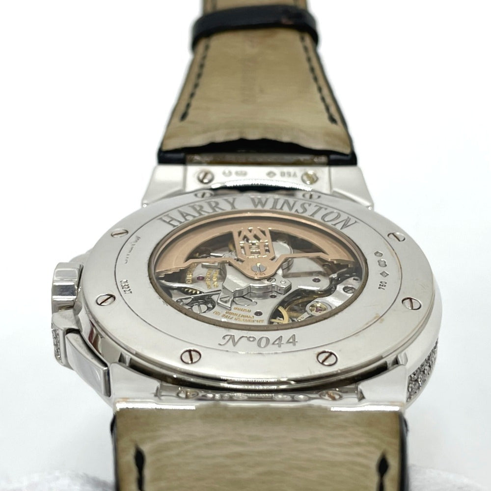 HARRY WINSTON MCRA44W Ocean Chrono Triple Retrograde Automatic Watch, 18K White Gold, Men's — Good