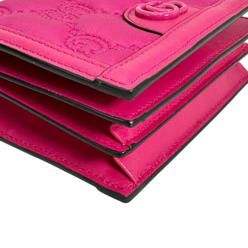 GUCCI Handbag 2WAY Bag GG Mini Matelasse Nylon Pink — Like New