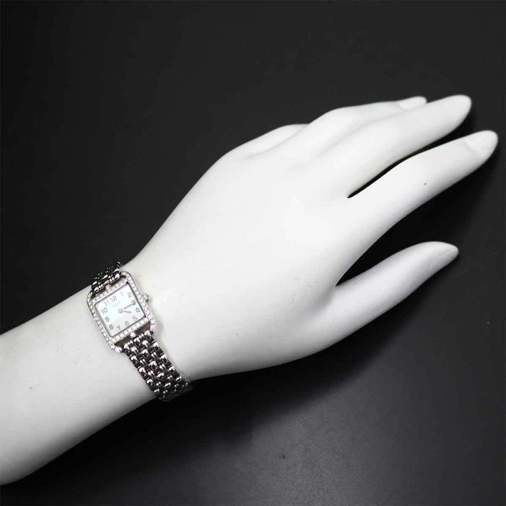 Hermes Cape Cod Mini CC1 192 Women's Watch, Diamond Bezel, White Shell, 18K Gold, Solid Quartz Watch — Very Good