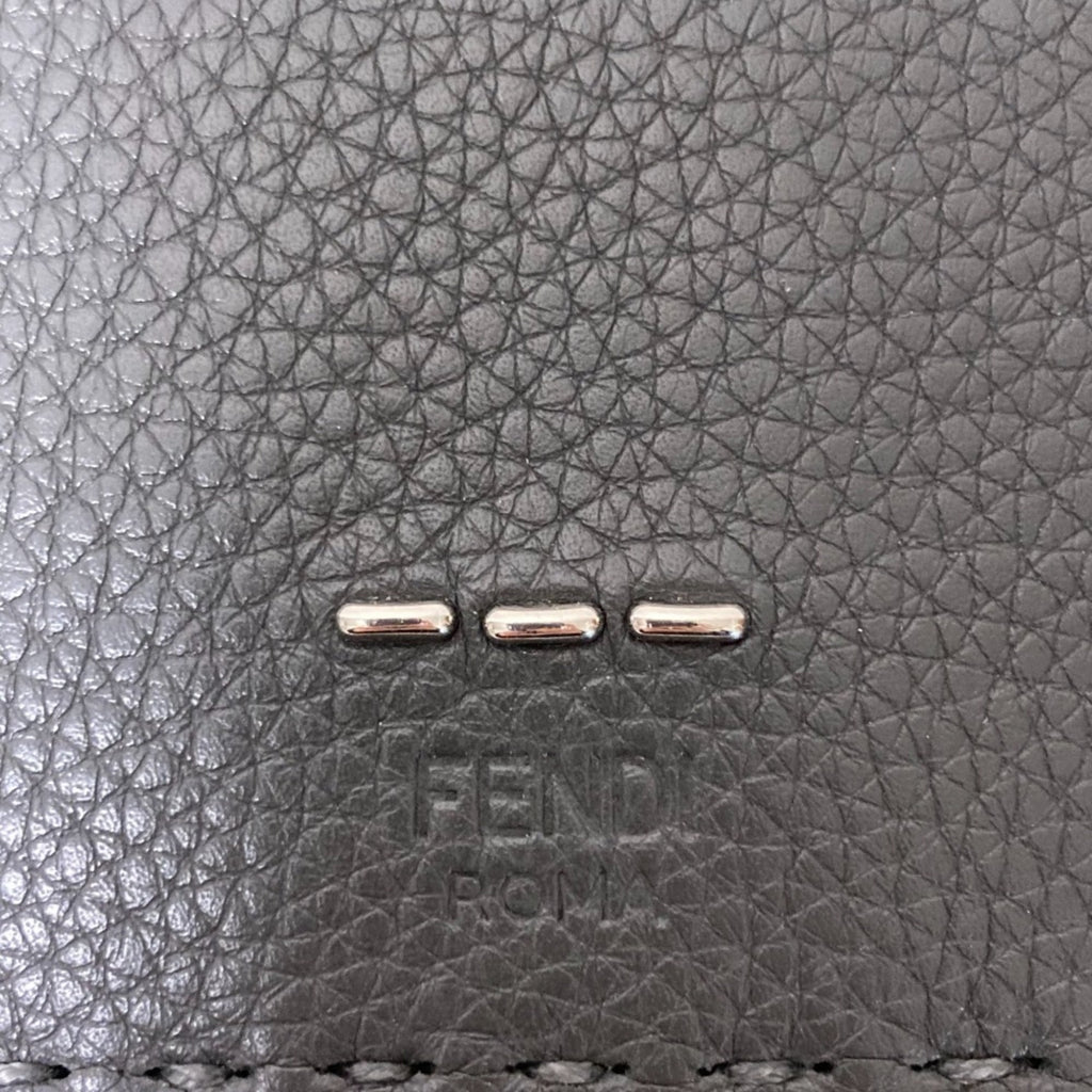 FENDI Selleria Continental Long Wallet, Black, Men's