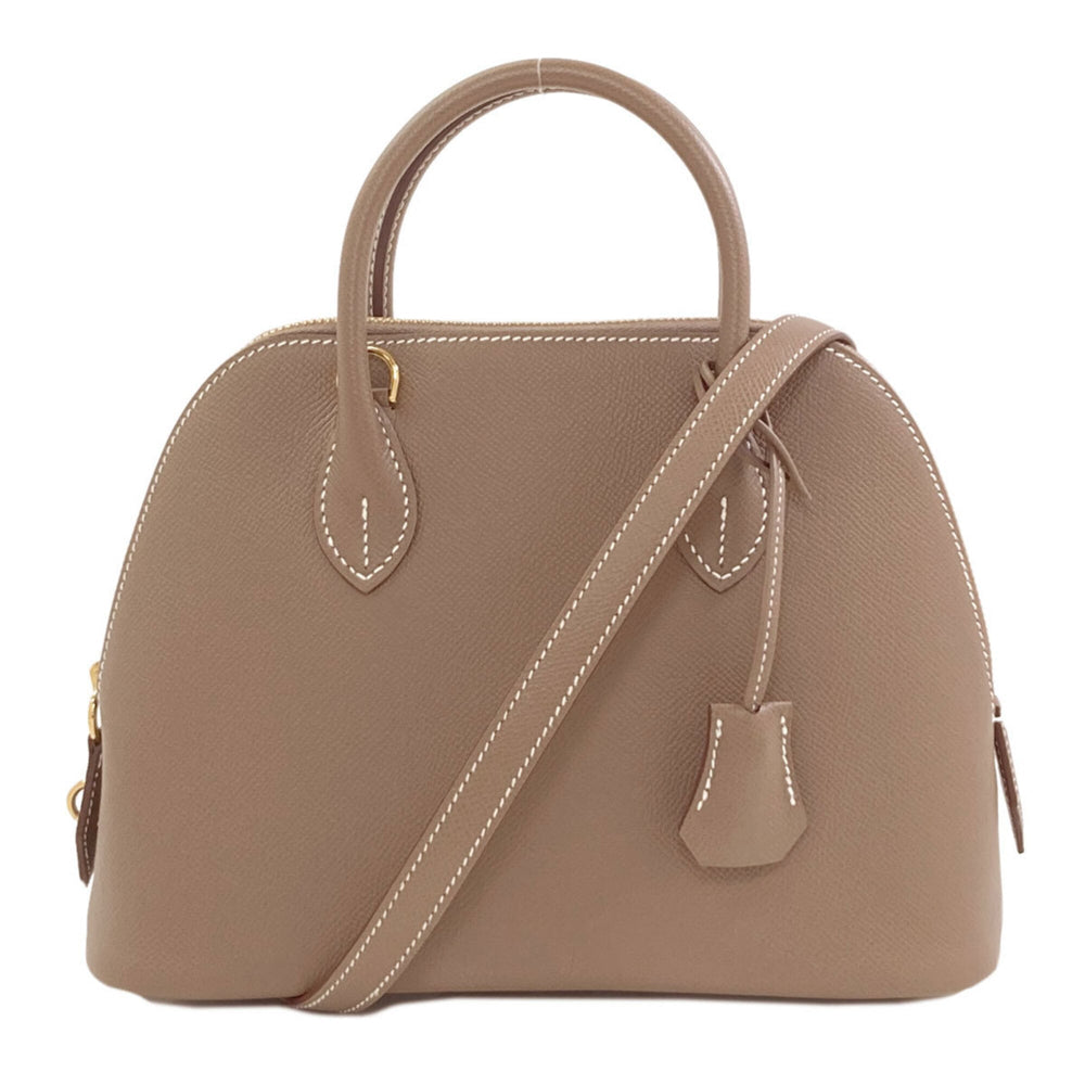Hermes Bolide 1923 25 Etoupe Gold Hardware Handbag Epsom Leather Women's HERMES — Like New