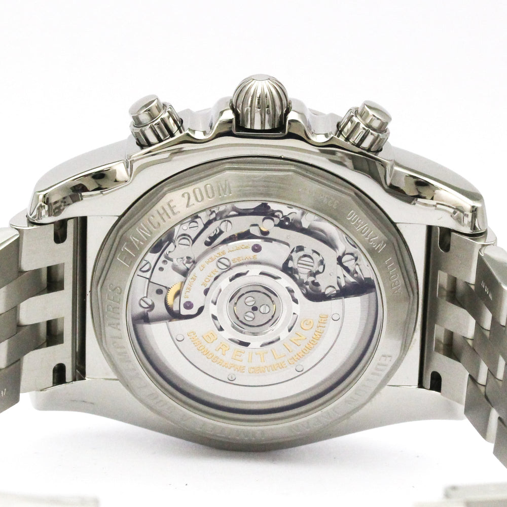 BREITLING Chronomat 44 Japan LTD MOP Steel Mens Watch AB0111 Polished — Very Good
