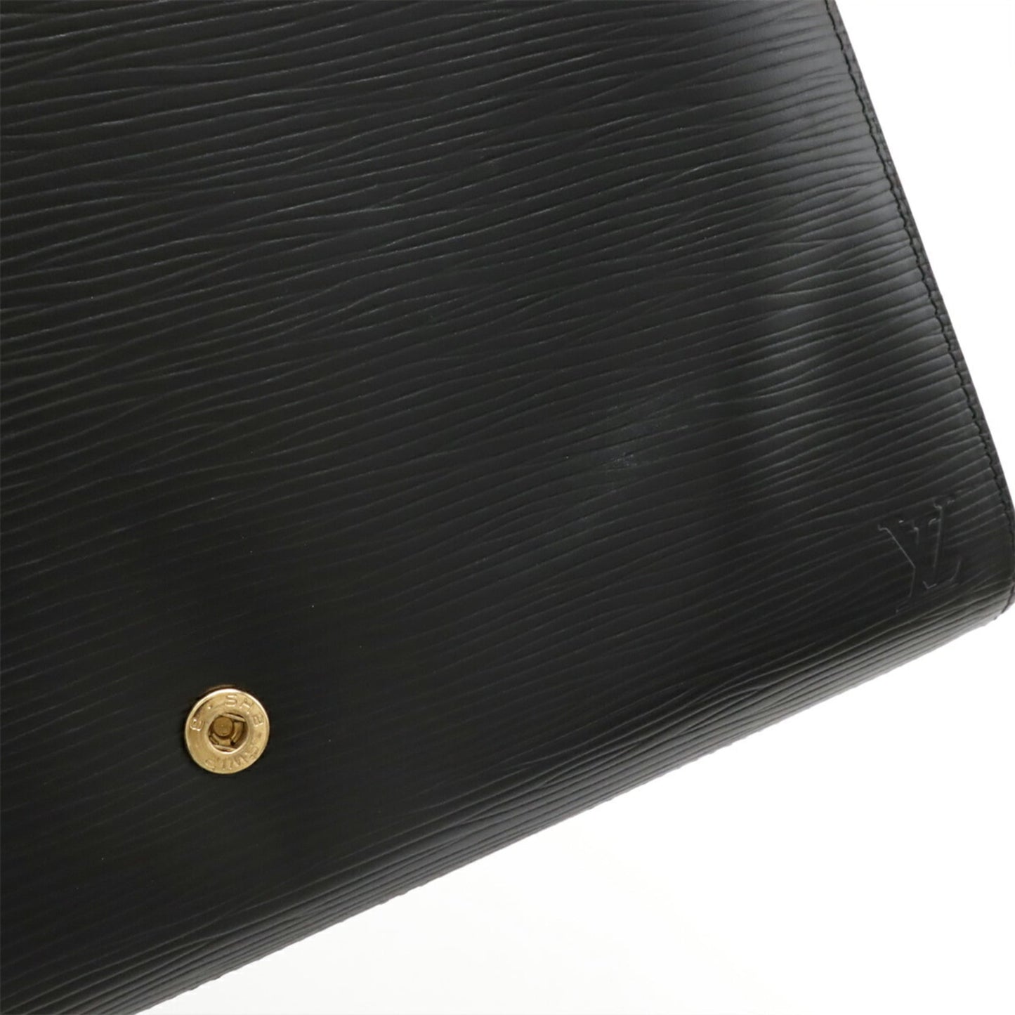 LOUIS VUITTON Epi Art Deco Second Bag/Clutch Bag in Black Leather (M52632)