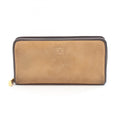 LOEWE Anagram Round Long Wallet, Leather, Women's, Brown