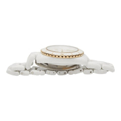 Chanel J12 Caliber 12.1 Watch H9540 Automatic (with manual winding) White Dial 18K Yellow Gold Ceramic Ladies CHANEL — Very Good