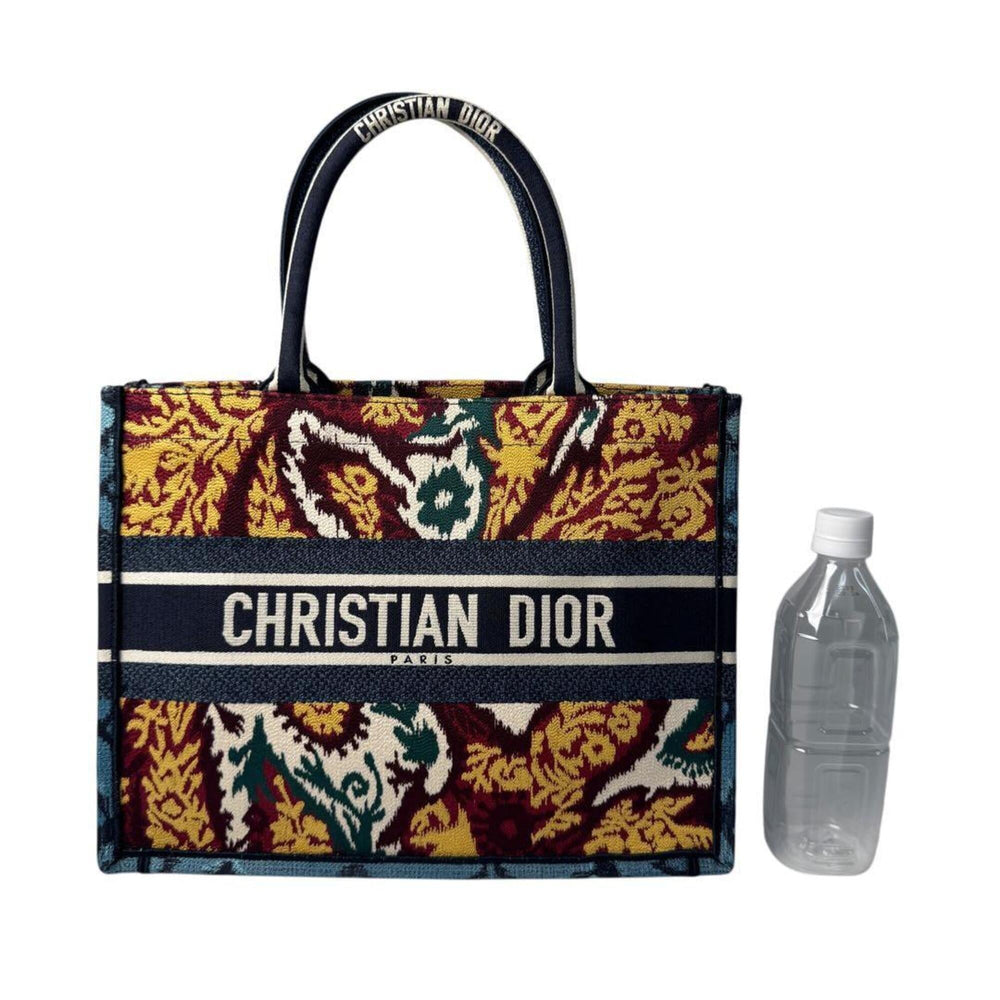 Christian Dior Book Tote Medium Cruise 2021 Paisley Embroidery Women's — Like New
