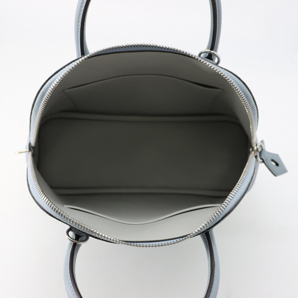 Hermes Bolide 1923 25 Verso Bleu Lin Glacier Evercolor U stamp 2-way shoulder bag handbag HERMES — Like New