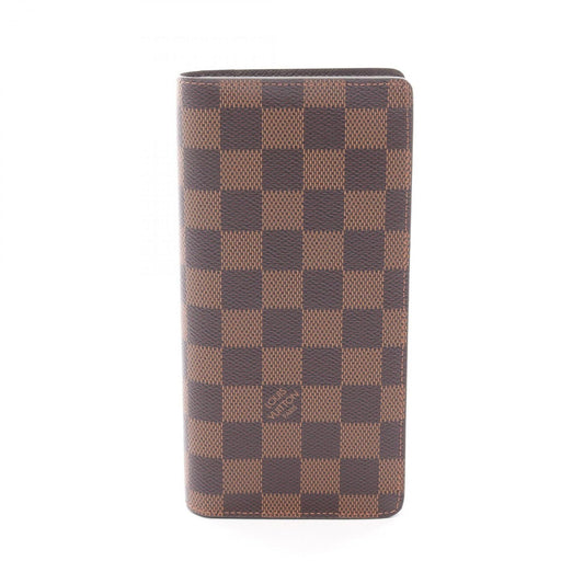 Louis Vuitton Portefeuille Brazza Damier Ebene Bi-fold Long Wallet for Men, Brown, N60017
