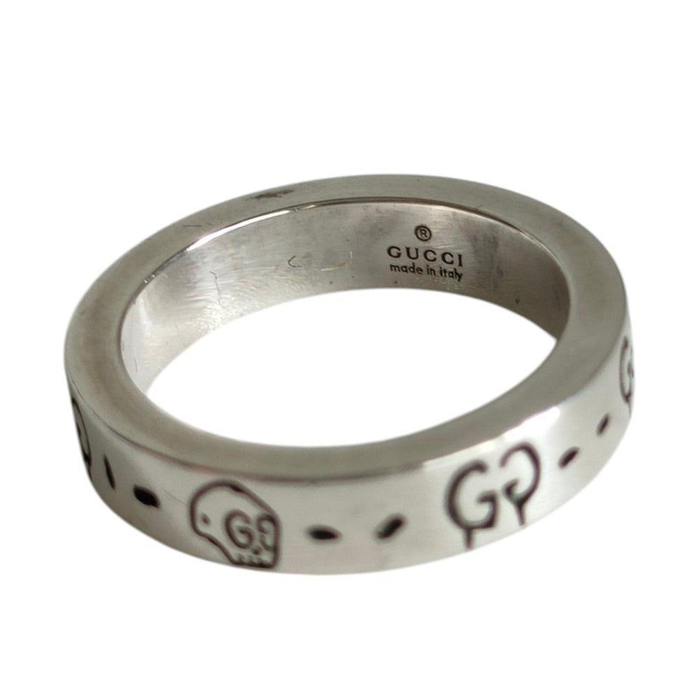 GUCCI 925 Ghost Skull Ring, Silver, Men's and Women's Accessory — Like New
