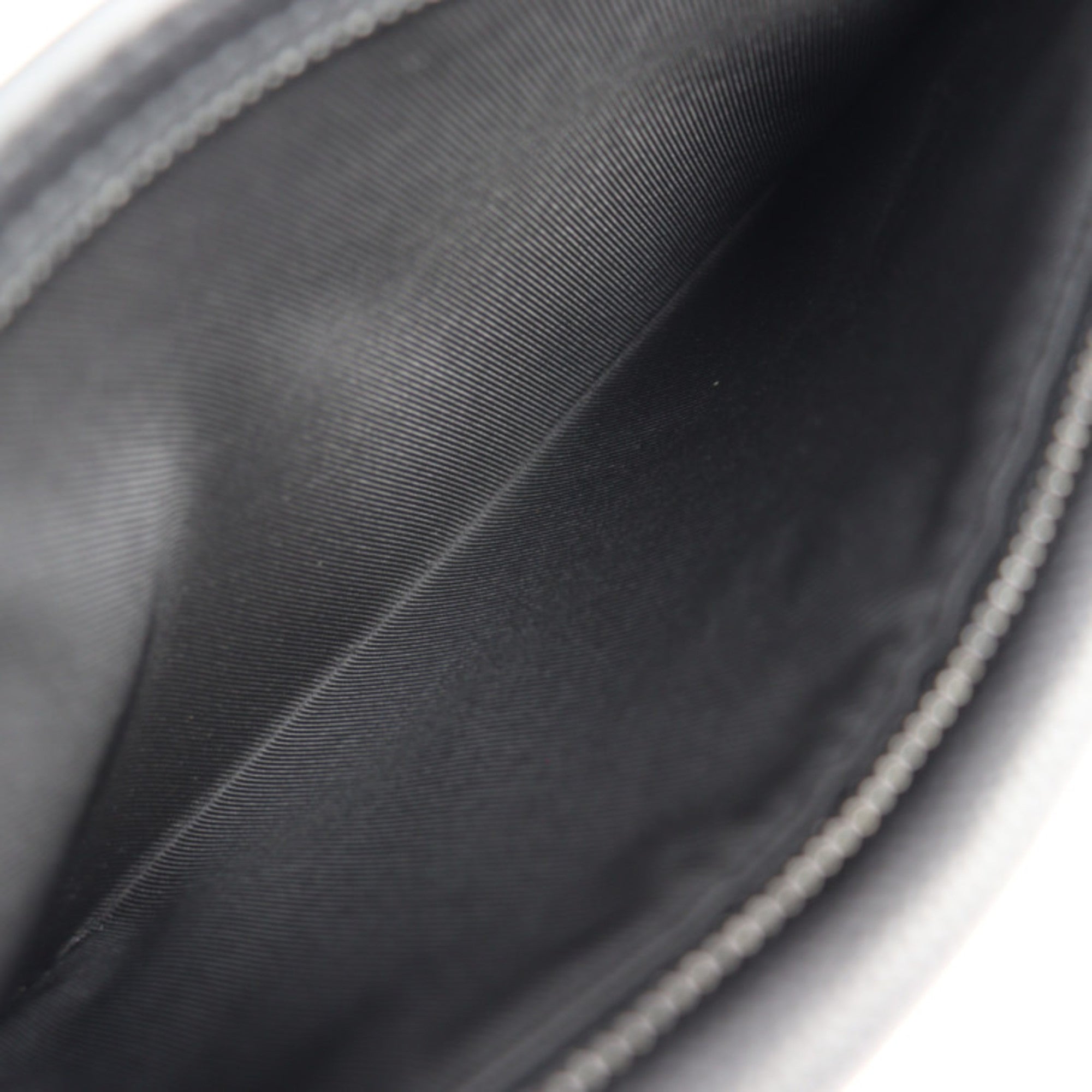 LOUIS VUITTON Louis Vuitton Take Off Sling Body Bag M57081 Grained Leather Noir Black LV Waist — Like New