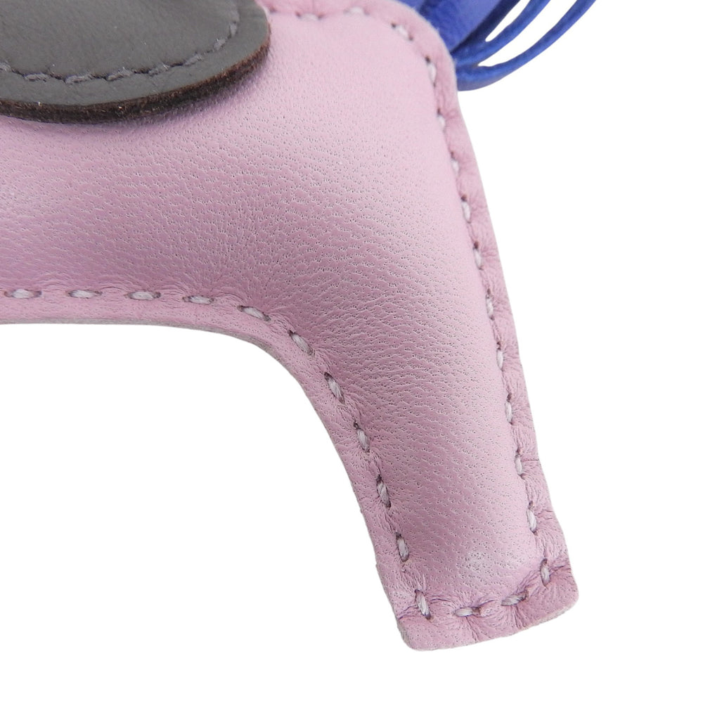 HERMES Rodeo Charm PM Agneau Milo Mauve Sylvestre Blue France Bag B Stamp Made in Women's — Like New