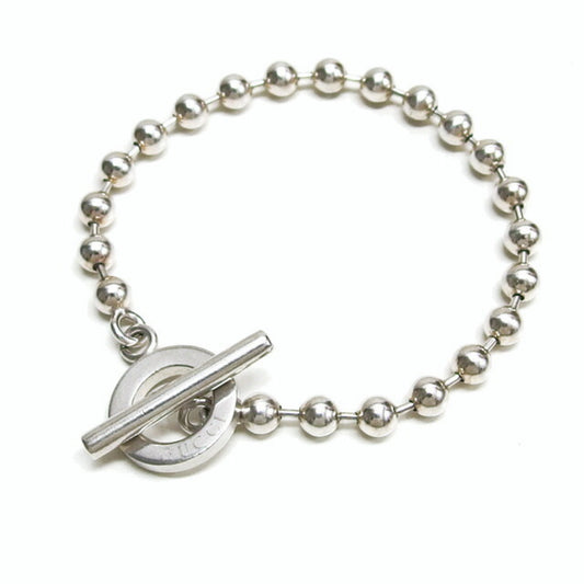 Gucci ball chain silver bracelet size 17
