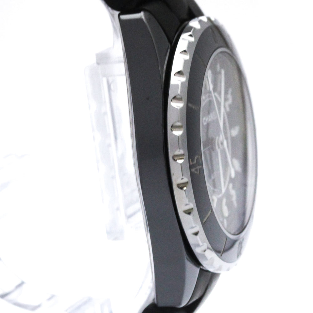 CHANEL J12 Ceramic Rubber Automatic Mens Watch H0684 Polished — Very Good