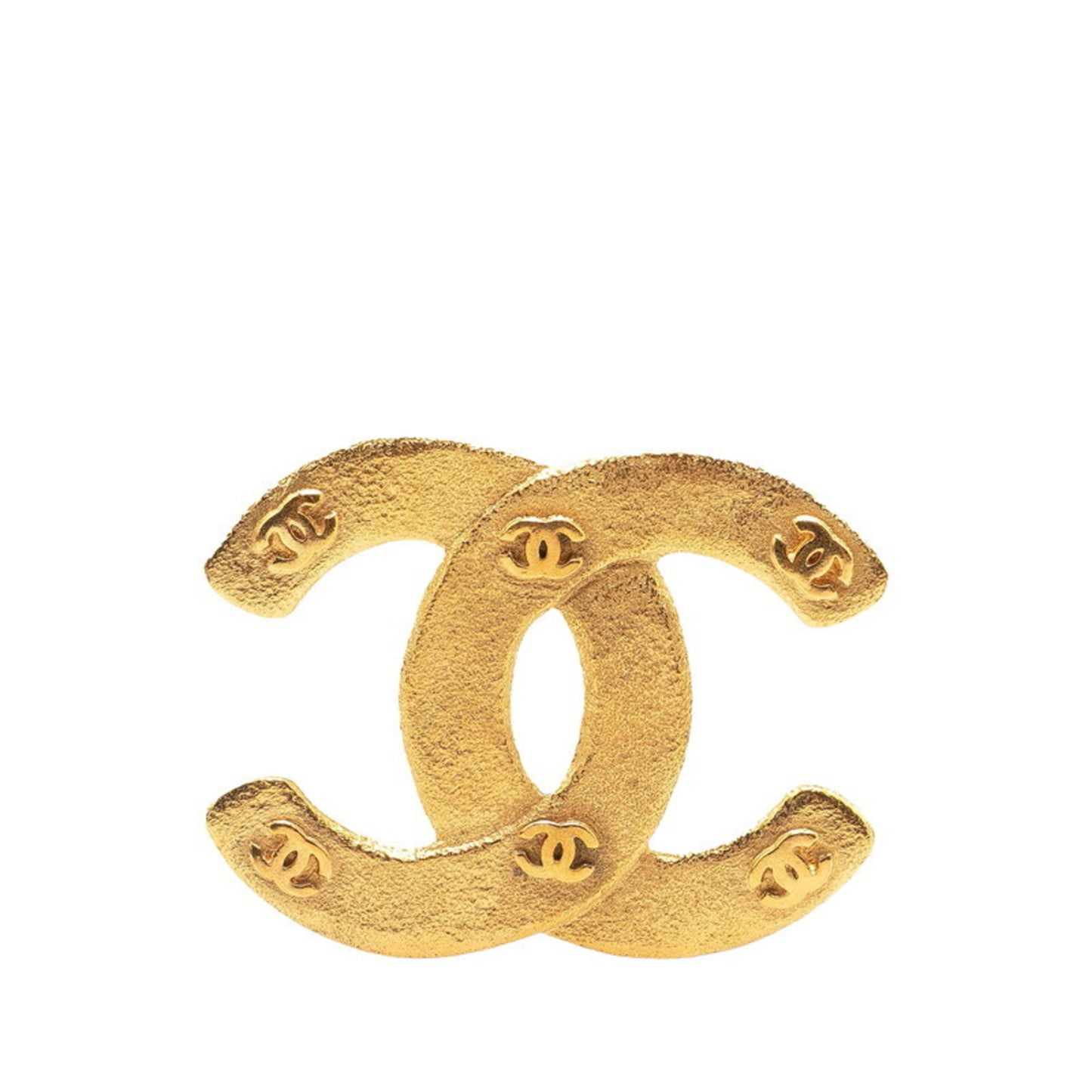 Vintage Chanel Coco Mark Brooch, Gold Plated, Women's, CHANEL