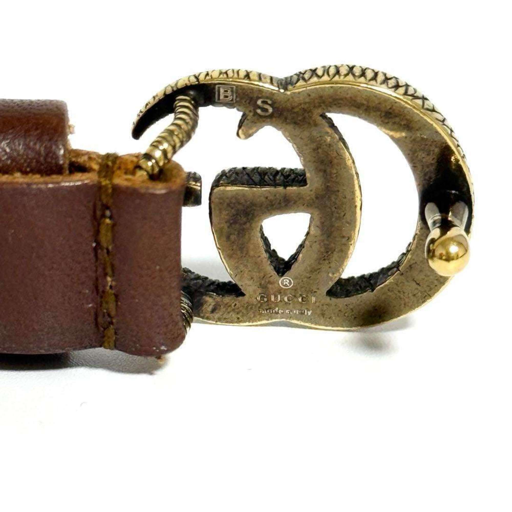 GUCCI Double G Leather Bracelet for Men and Women — Like New