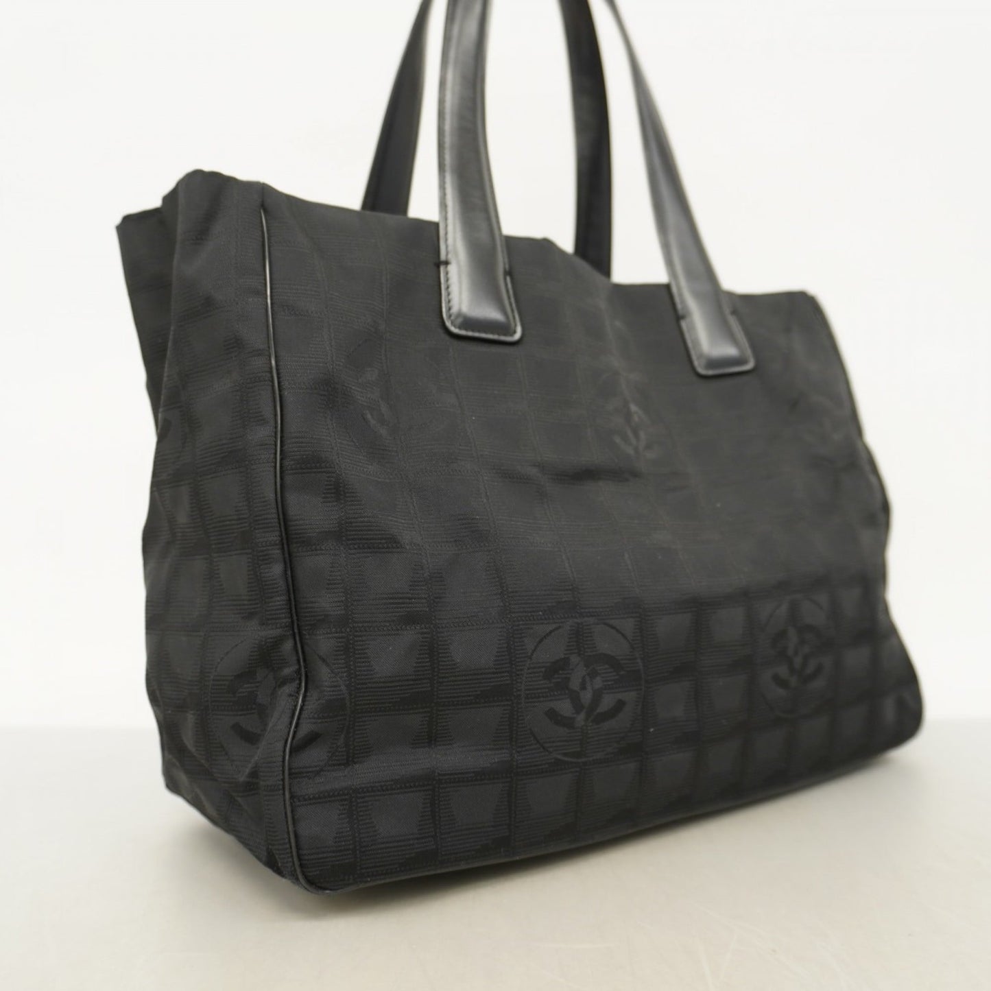 Chanel New Travel Nylon Tote Bag, Black, Women's