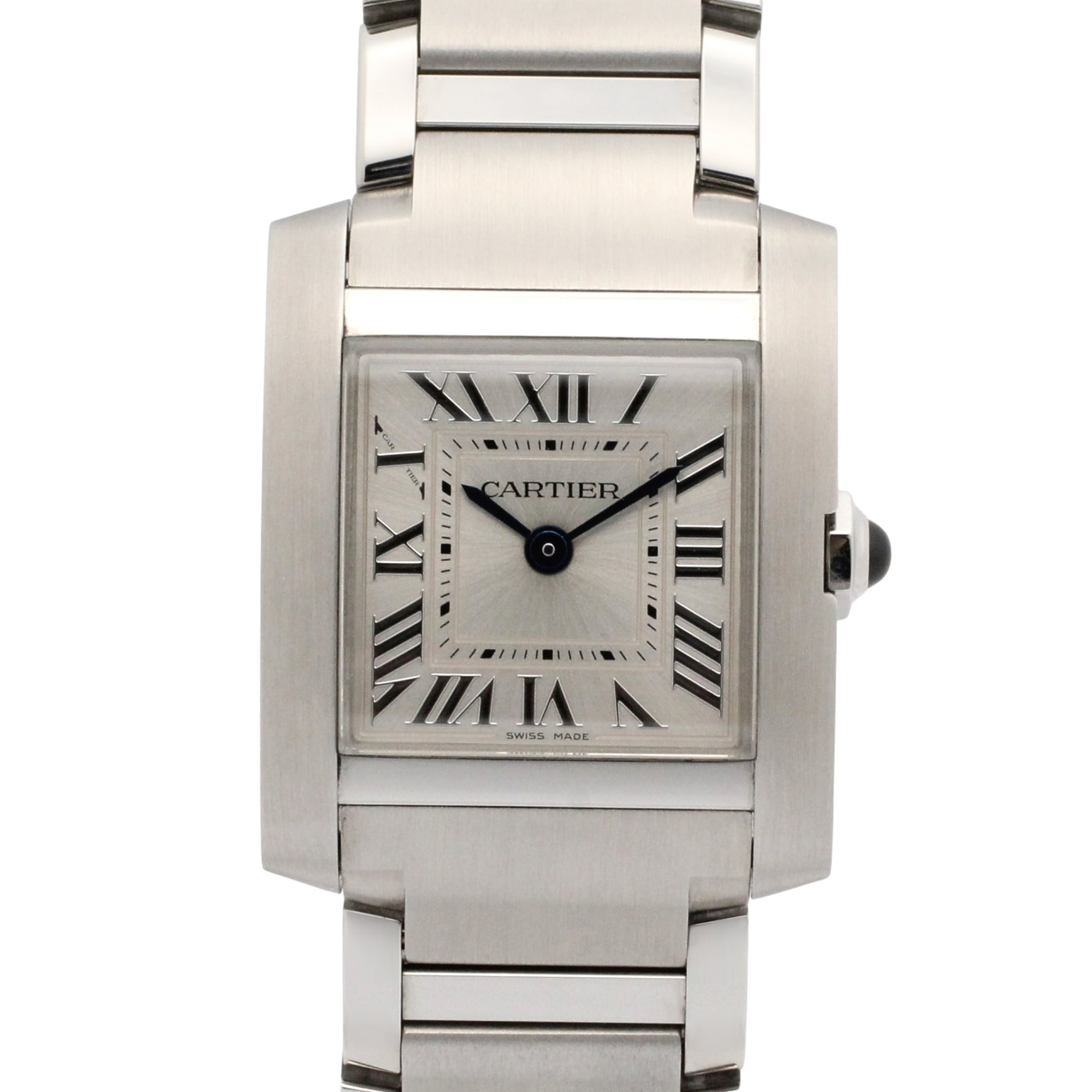 Cartier Tank Française SM Watch, Stainless Steel, Ladies, Silver Tone, WST0065 — Very Good