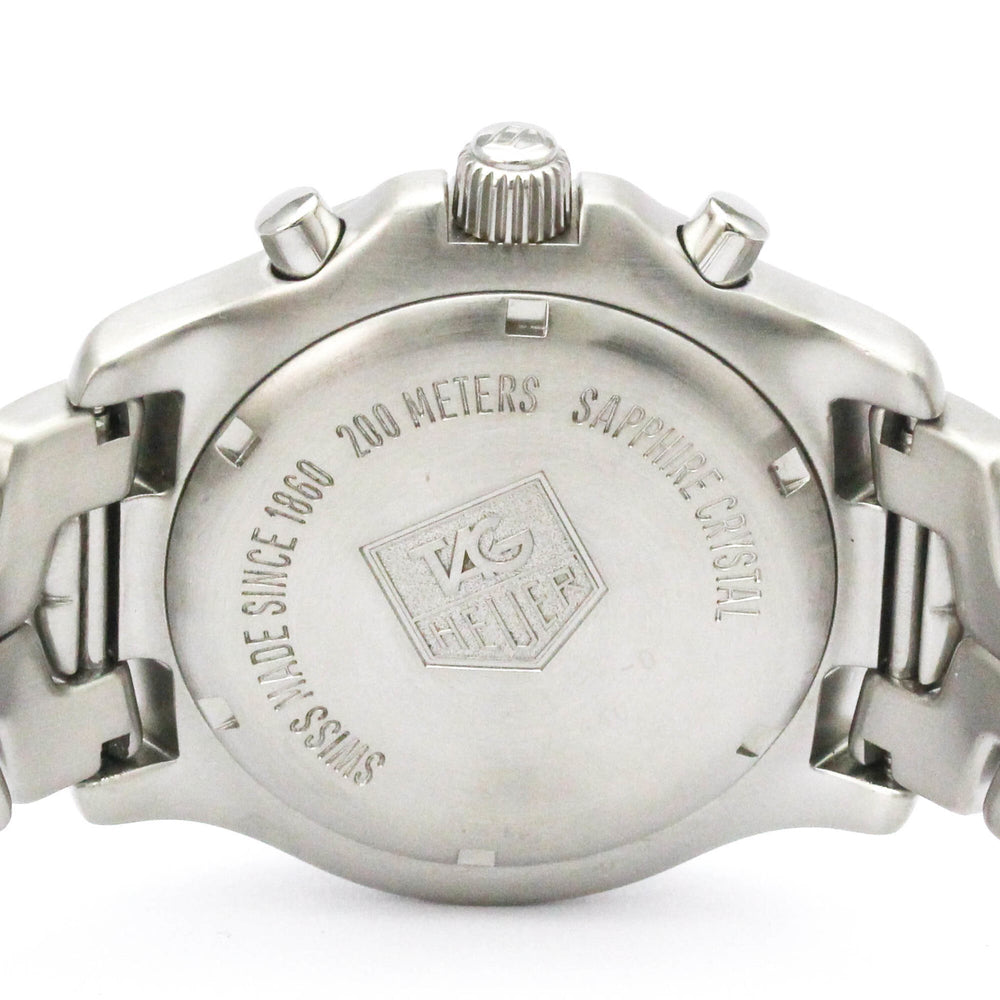 TAG HEUER Link Chronograph Steel Quartz Mens Watch CT1110 Polished — Very Good