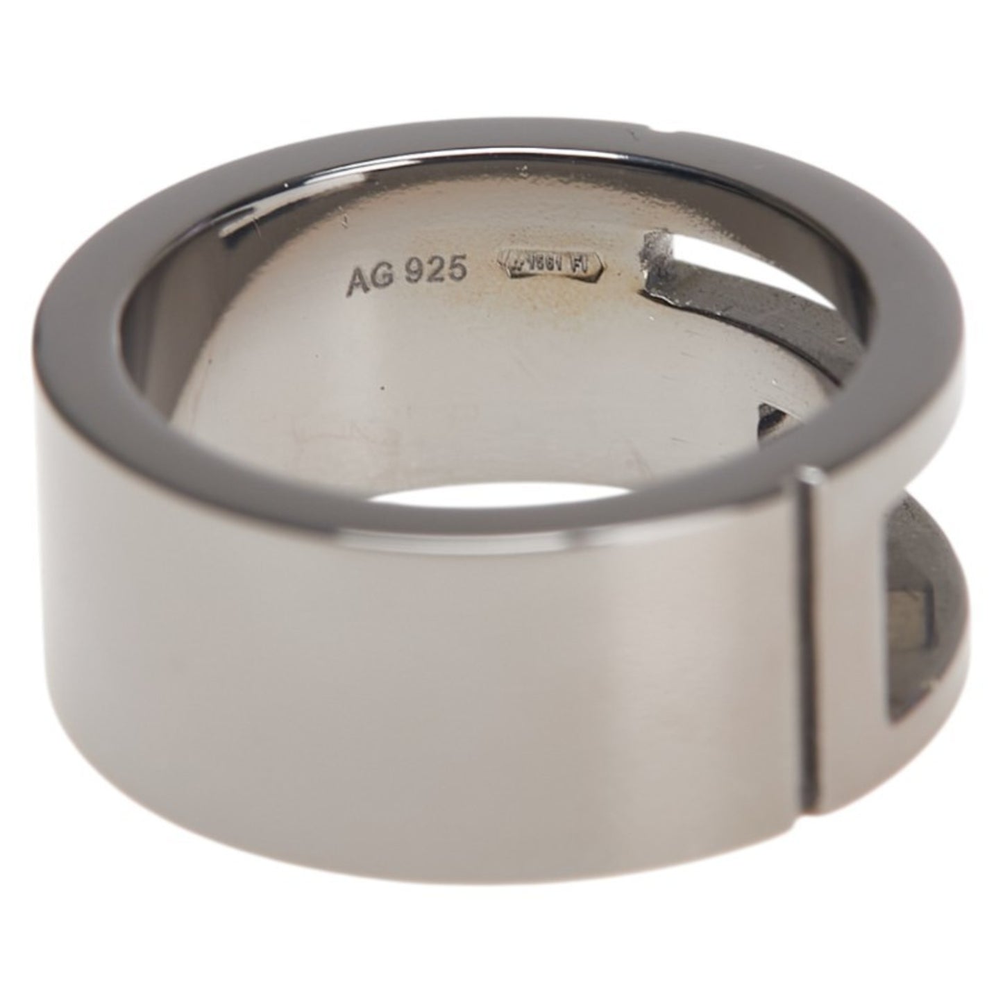 Gucci Branded G Ring, SV925 Silver, Women's, GUCCI