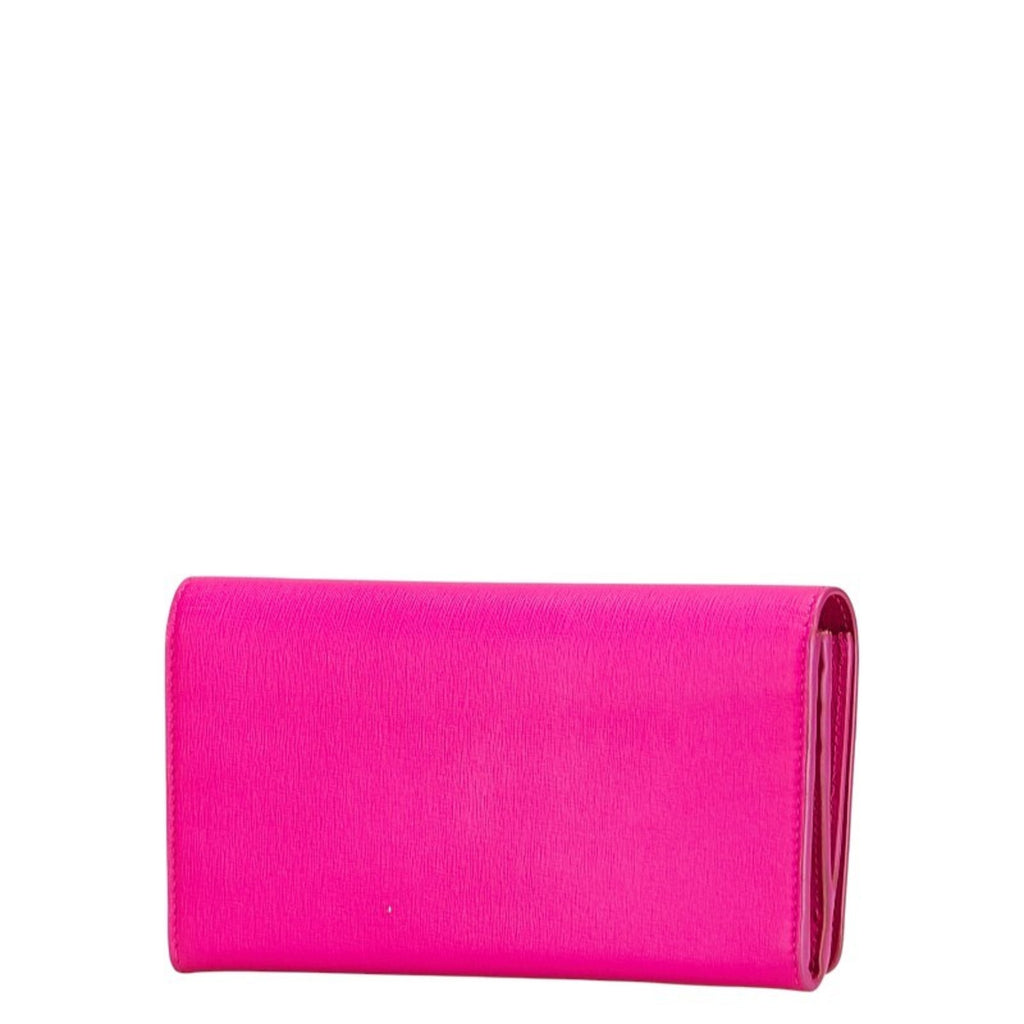 Balenciaga Logo Essential Long Wallet 490624 Pink Leather Women's BALENCIAGA