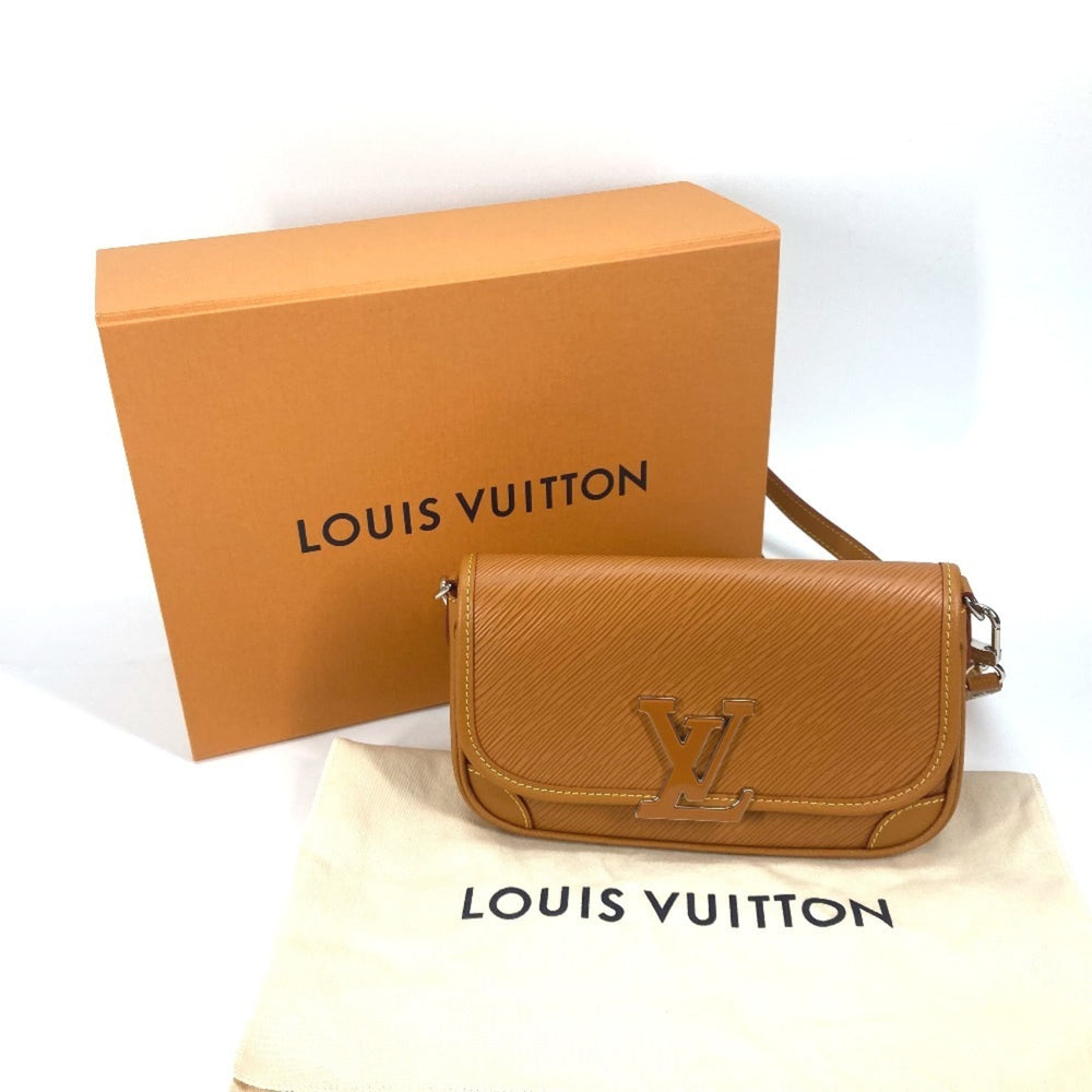 LOUIS VUITTON M59459 Epi Bussi NM Pochette Shoulder Bag in Leather, Women's, Beige — Like New