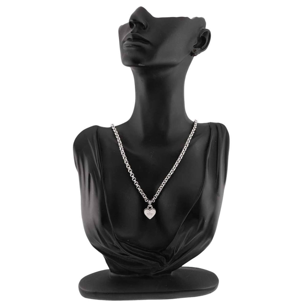 Gucci GUCCI Necklace 56cm SV Sterling Silver 925 Heart — Like New