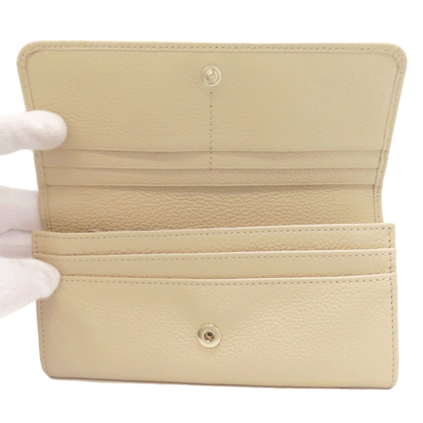 Jimmy Choo Star Motif Long Wallet Leather Women's