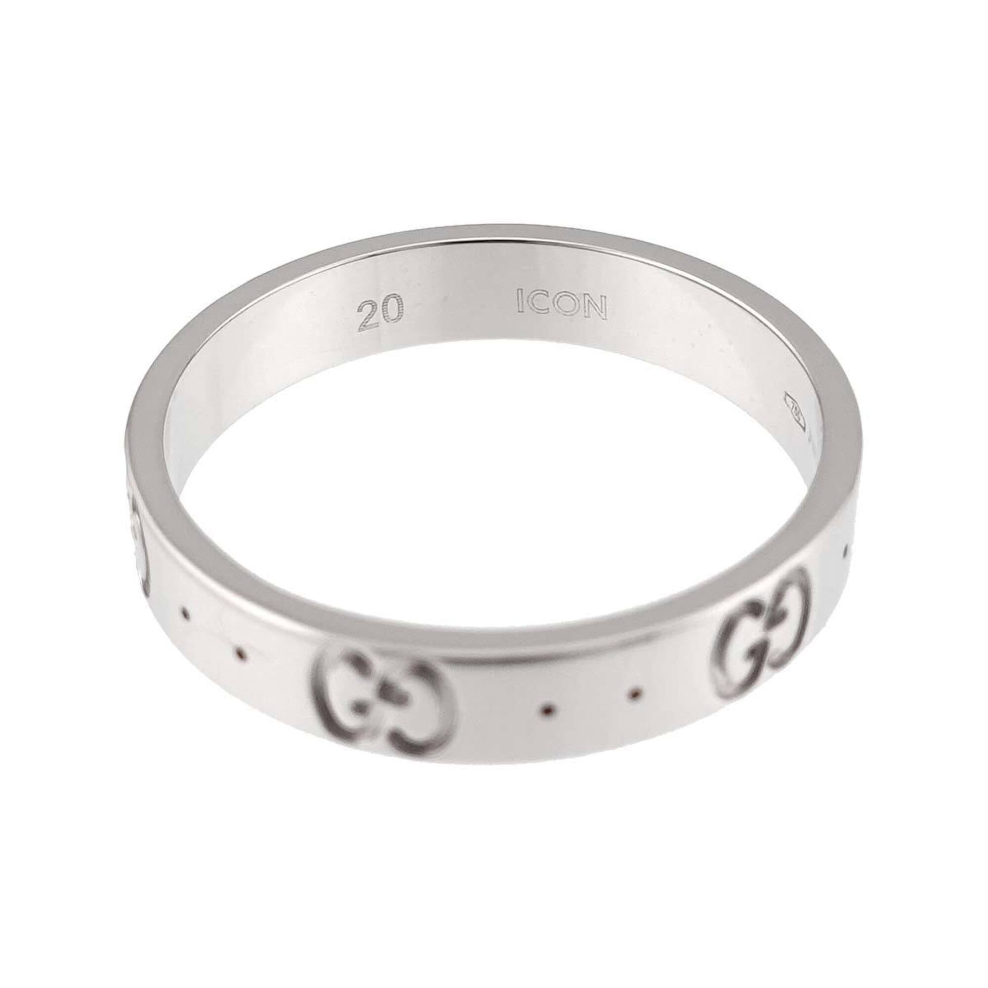 Gucci Icon #20 Ring, 18K WG (White Gold 750) — Like New
