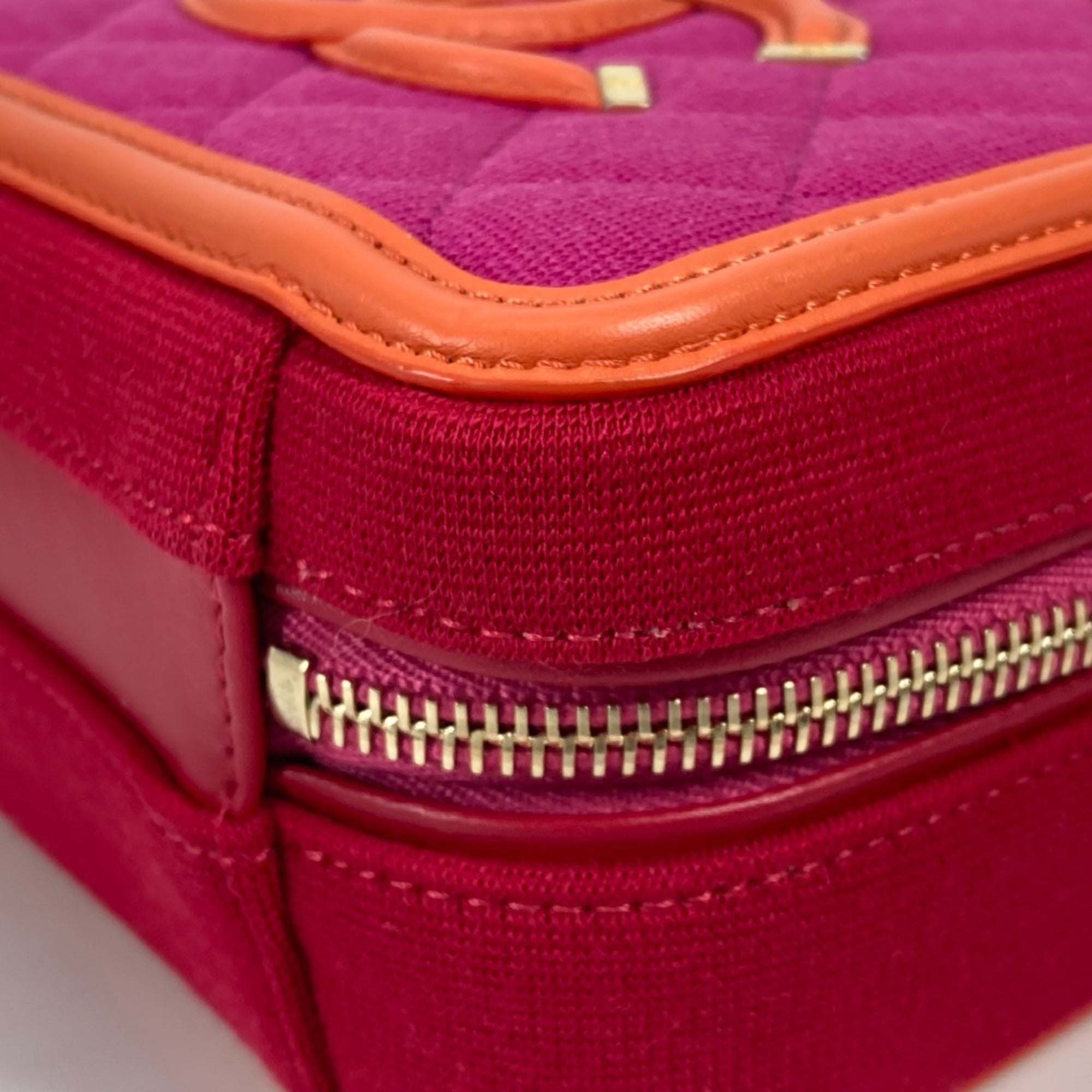 Chanel CC Mark Crossbody 2WAY bag Chain Shoulder Bag Red Orange — Like New