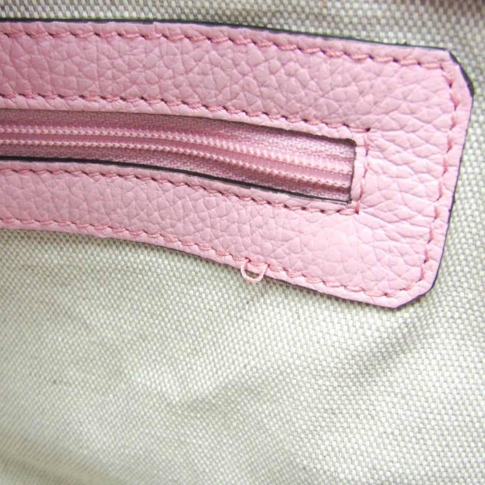 Jimmy Choo Sophia Small Men,Women Leather Studded Tote Bag Pink — Like New