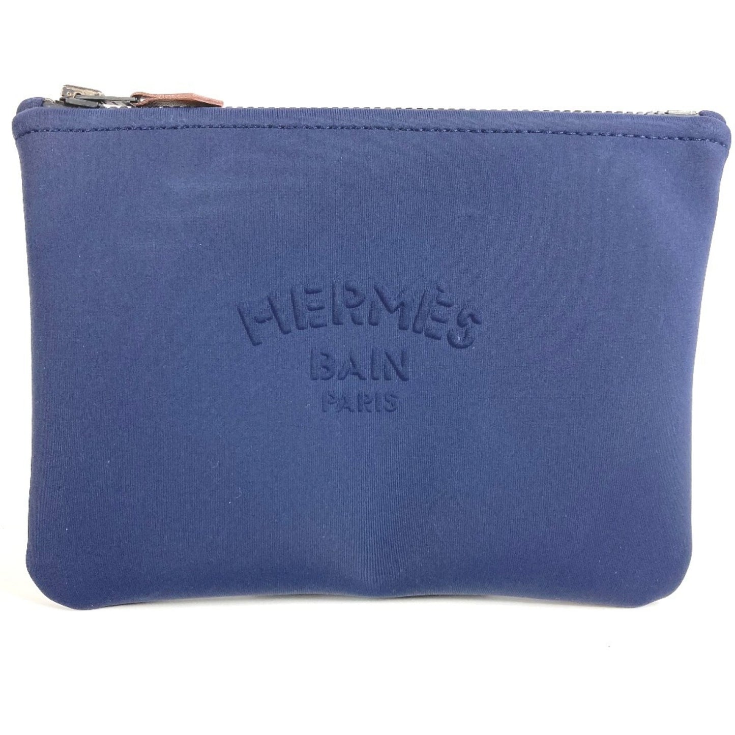 HERMES True Toilet Neoban PM clutch bag, makeup pouch, multi-purpose polyamide, men's and women's, navy